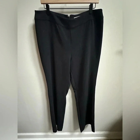 Marie Oliver Slim Tailored Black Dress Pants Women’s 10 Workwear Career Winter - Picture 4 of 11